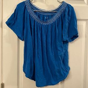 Women’s blue blouse